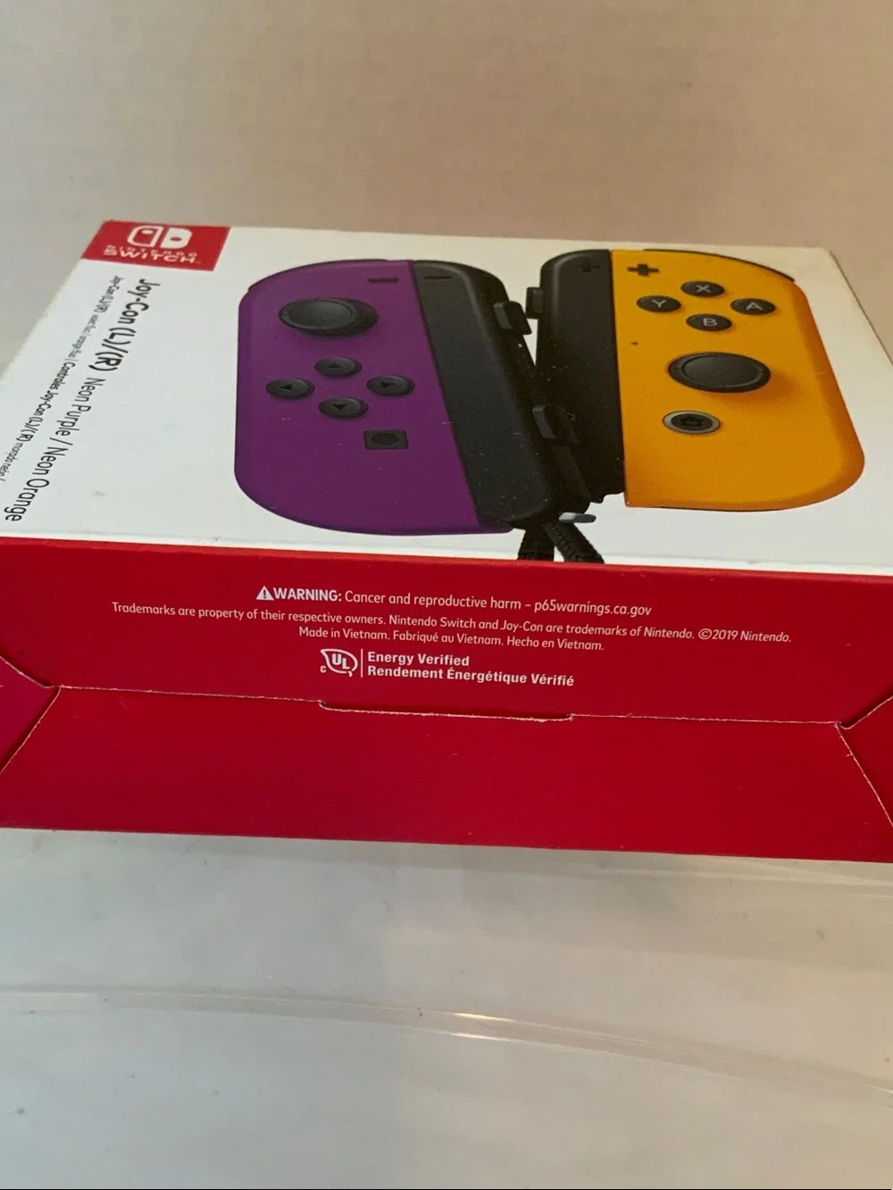 Nintendo Joy-Con Controllers - Neon Purple Left & Neon Orange Right